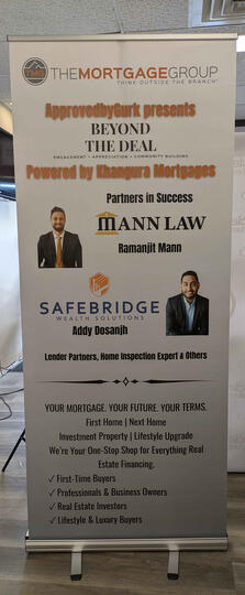 The Mortgage Group Stand Up Banner