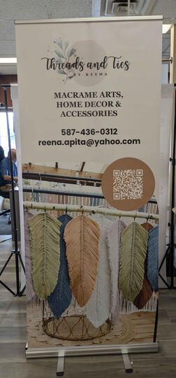 Threads And Ties Stand Up Banner