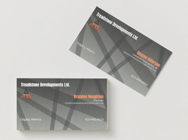 Treadstone Developments Ltd. Business Card Mock Up